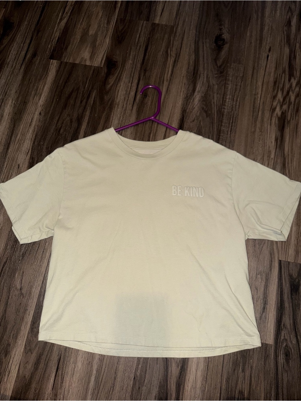 Be Kind Short-Sleeve Crewneck T-Shirt - Cream